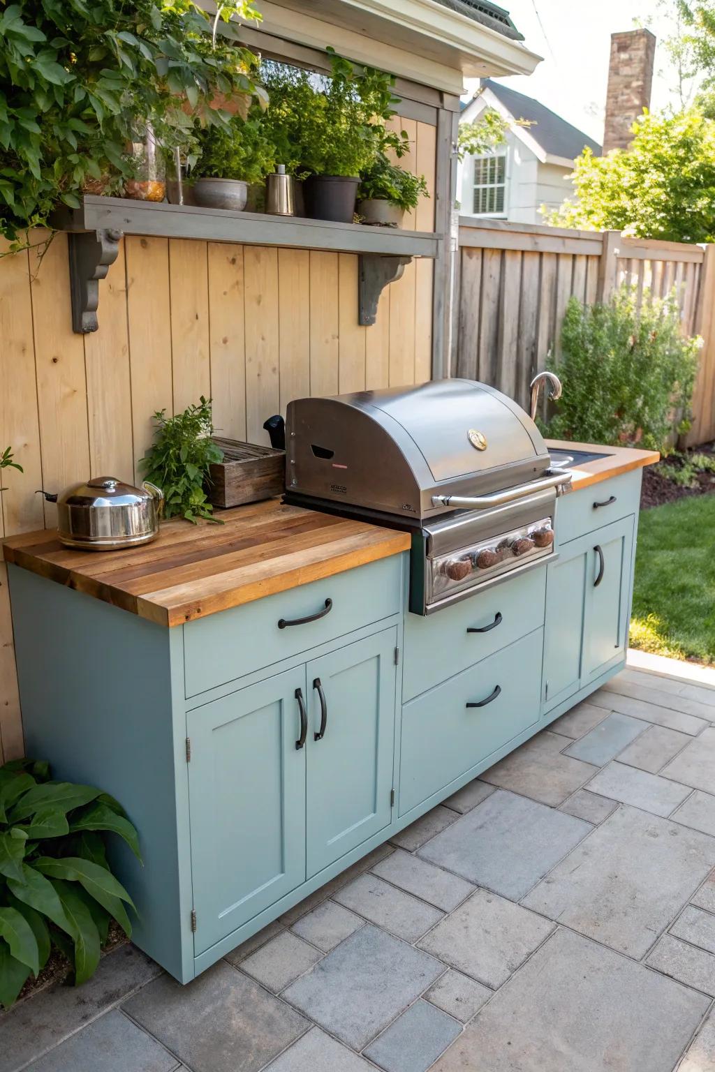 Smart storage solutions keep everything in its place.