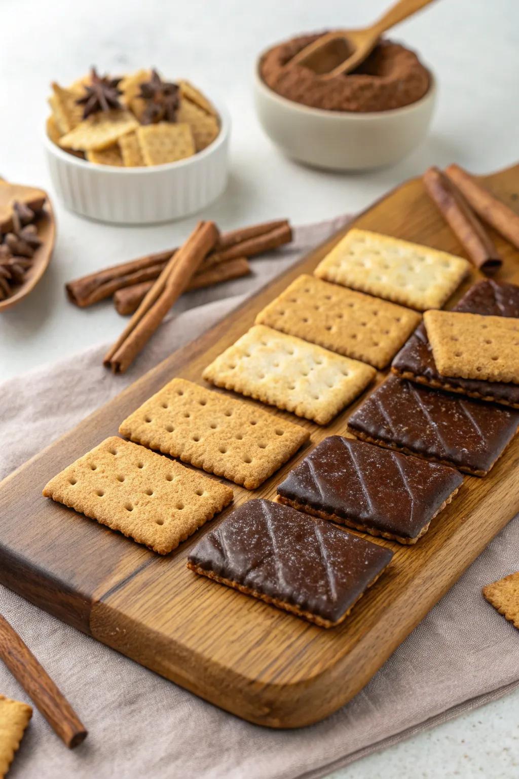 High-end crackers bring thrilling new tastes to your s'mores station.
