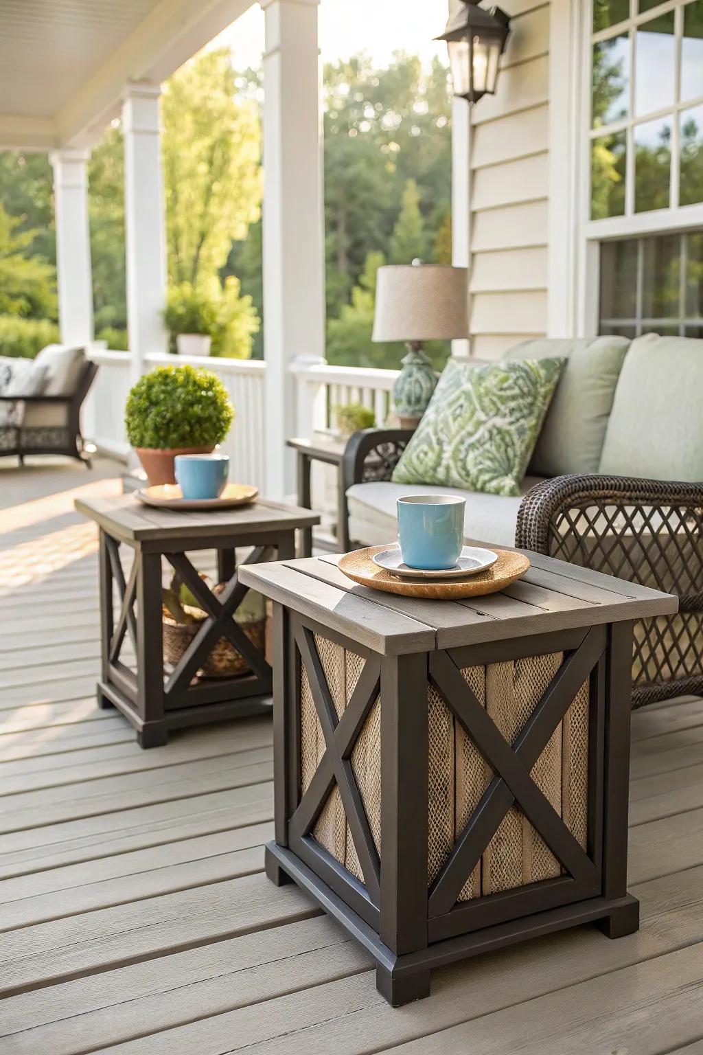 Keep essentials handy with stylish side tables.