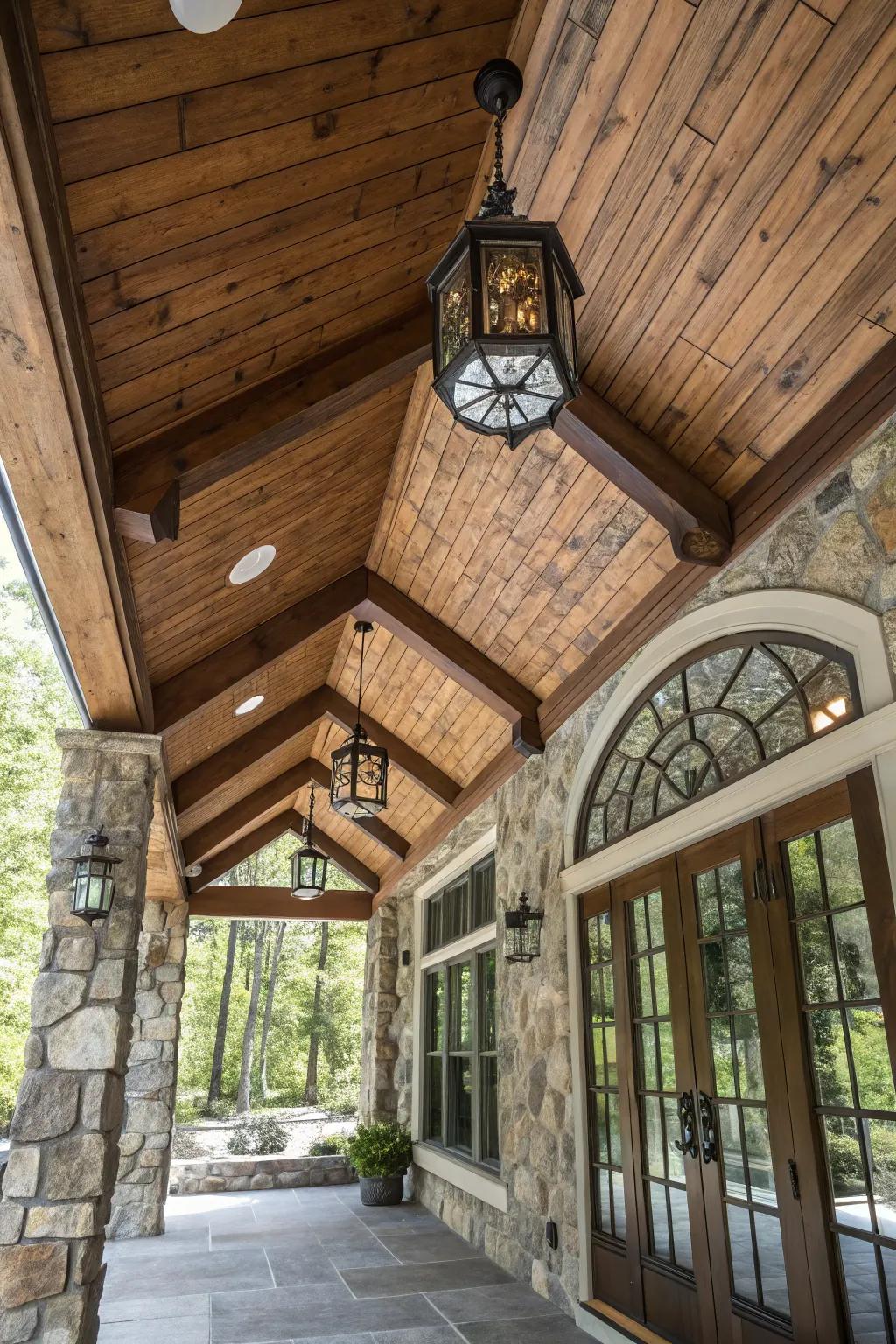 Create a unique space with a mix of materials.