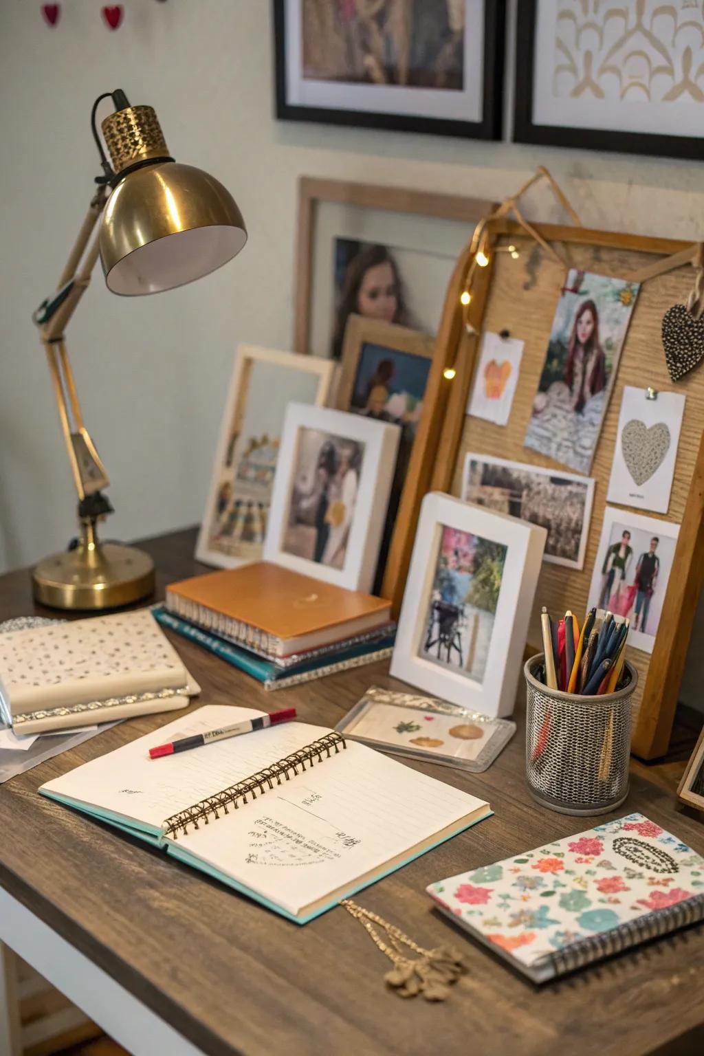 Personalize your desk to inspire creativity and comfort.