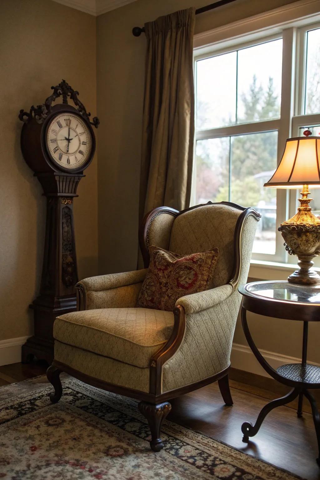 Incorporate vintage finds to add unique charm to your decor.