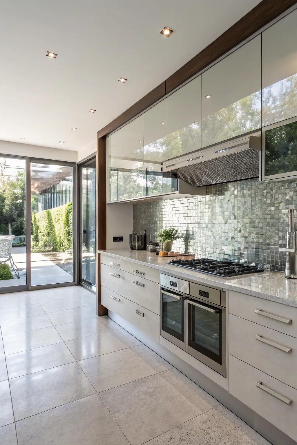 Crystal pieces amplify brightness and add a polished, modern impression.