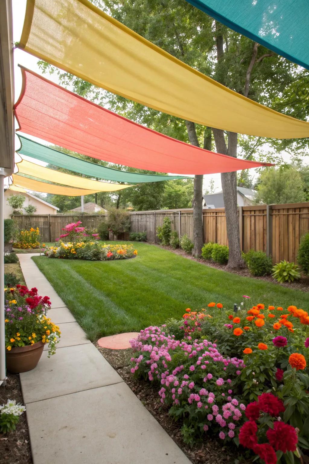 Bring your patio to life with radiant fabric awnings.