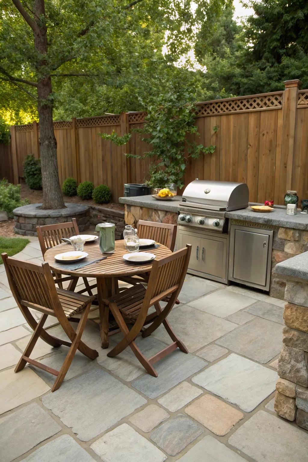 Durable patio flooring is both practical and stylish.