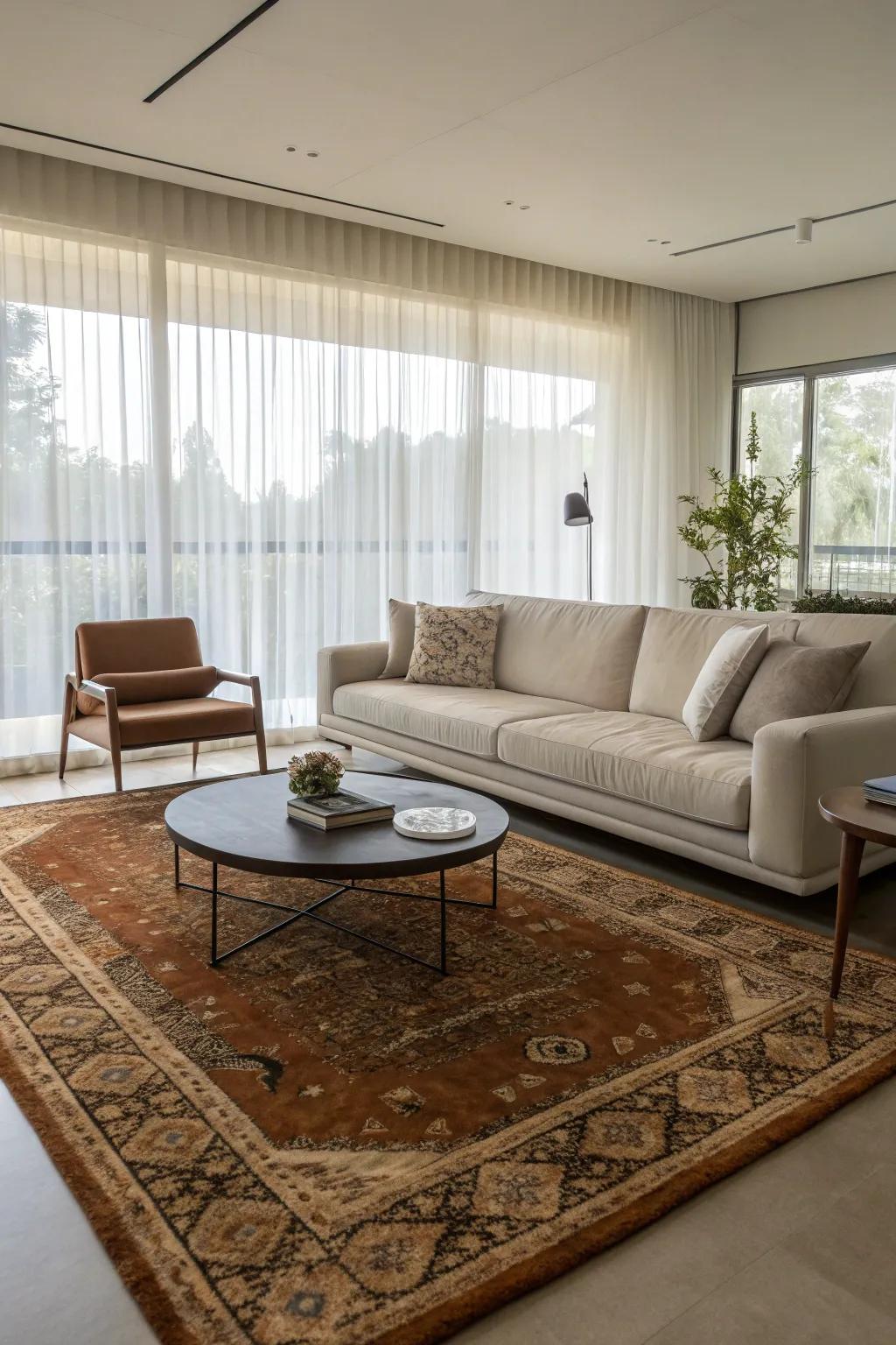 A blend of modern and vintage elements creates timeless appeal.