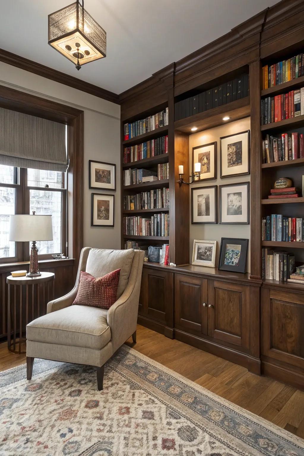 Mix styles for a versatile and personalized library.