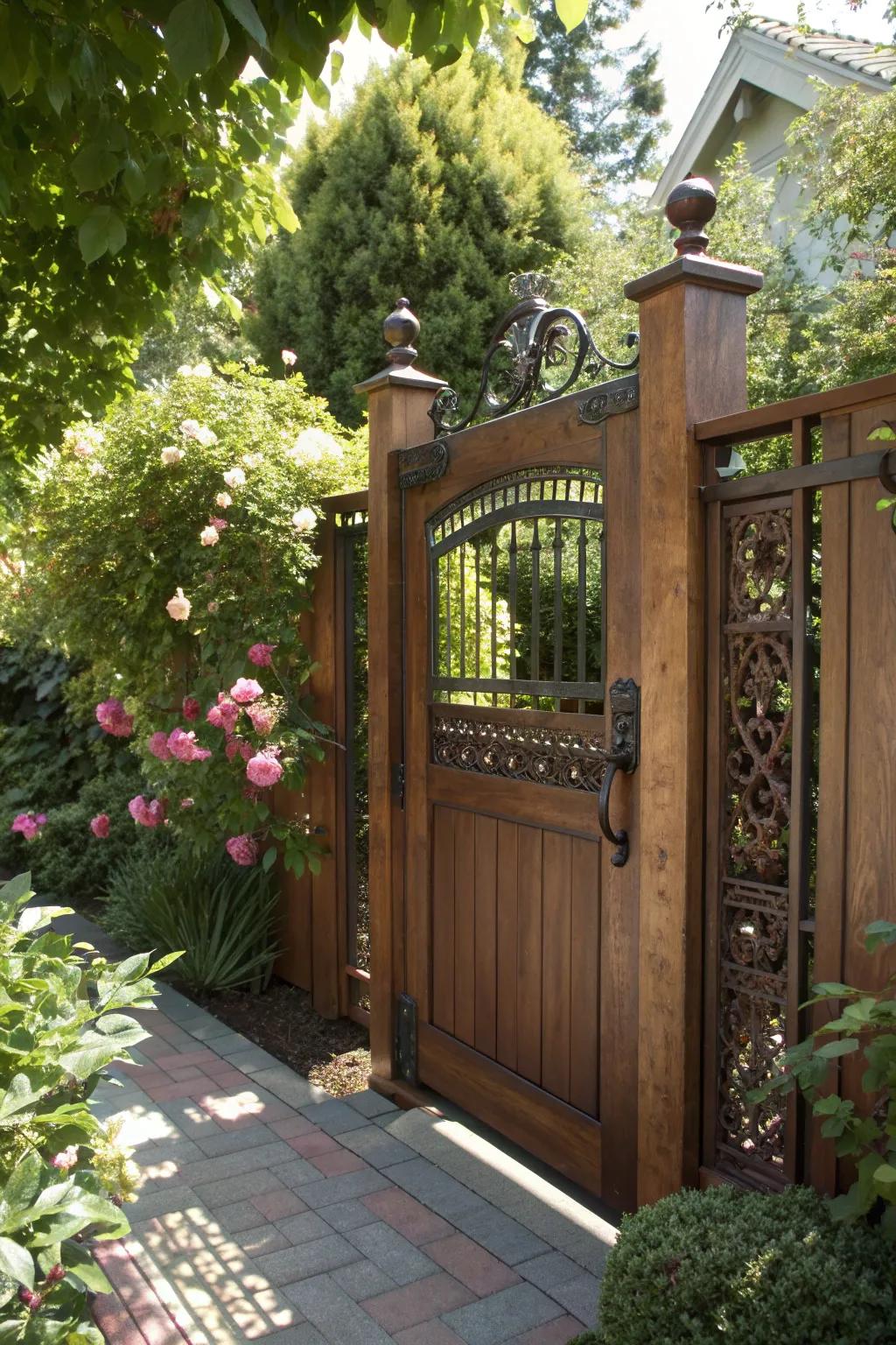 Craftsmanship meets nature: A seamless integration of elegance and functionality in your garden.