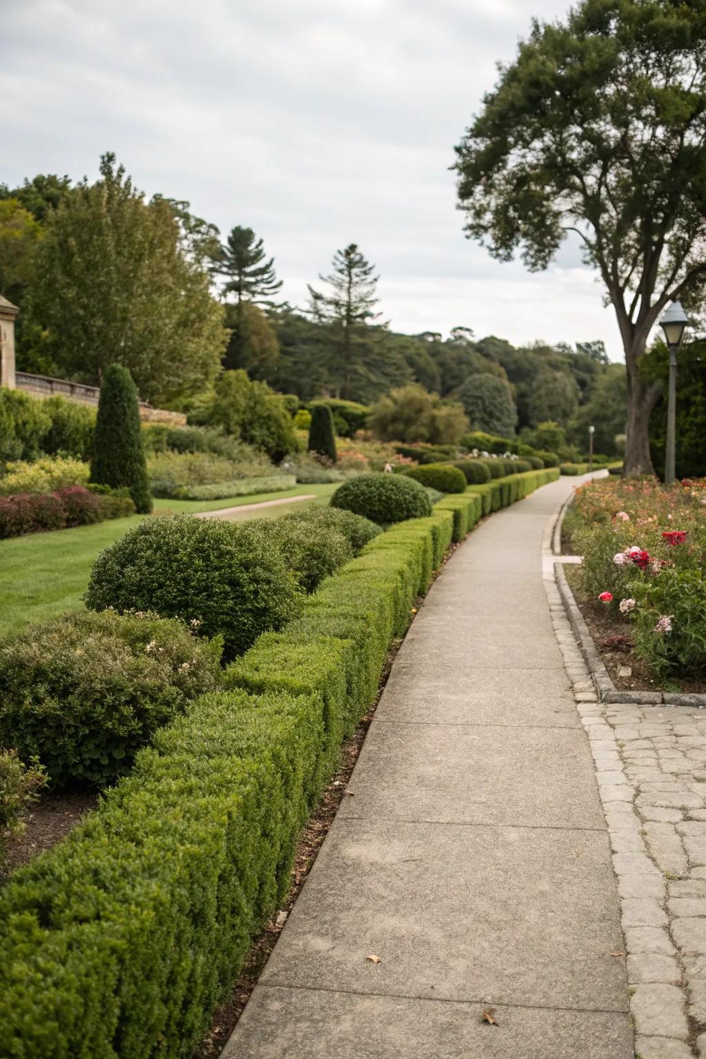 Route outlines guide guests through the beauty of your garden.