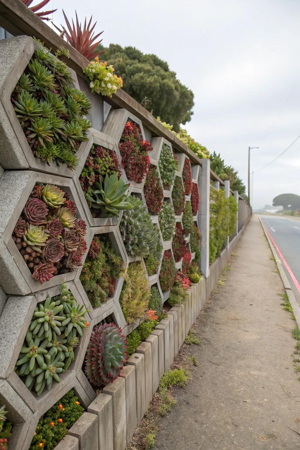 Modern geometric arrangements offer a sleek look.