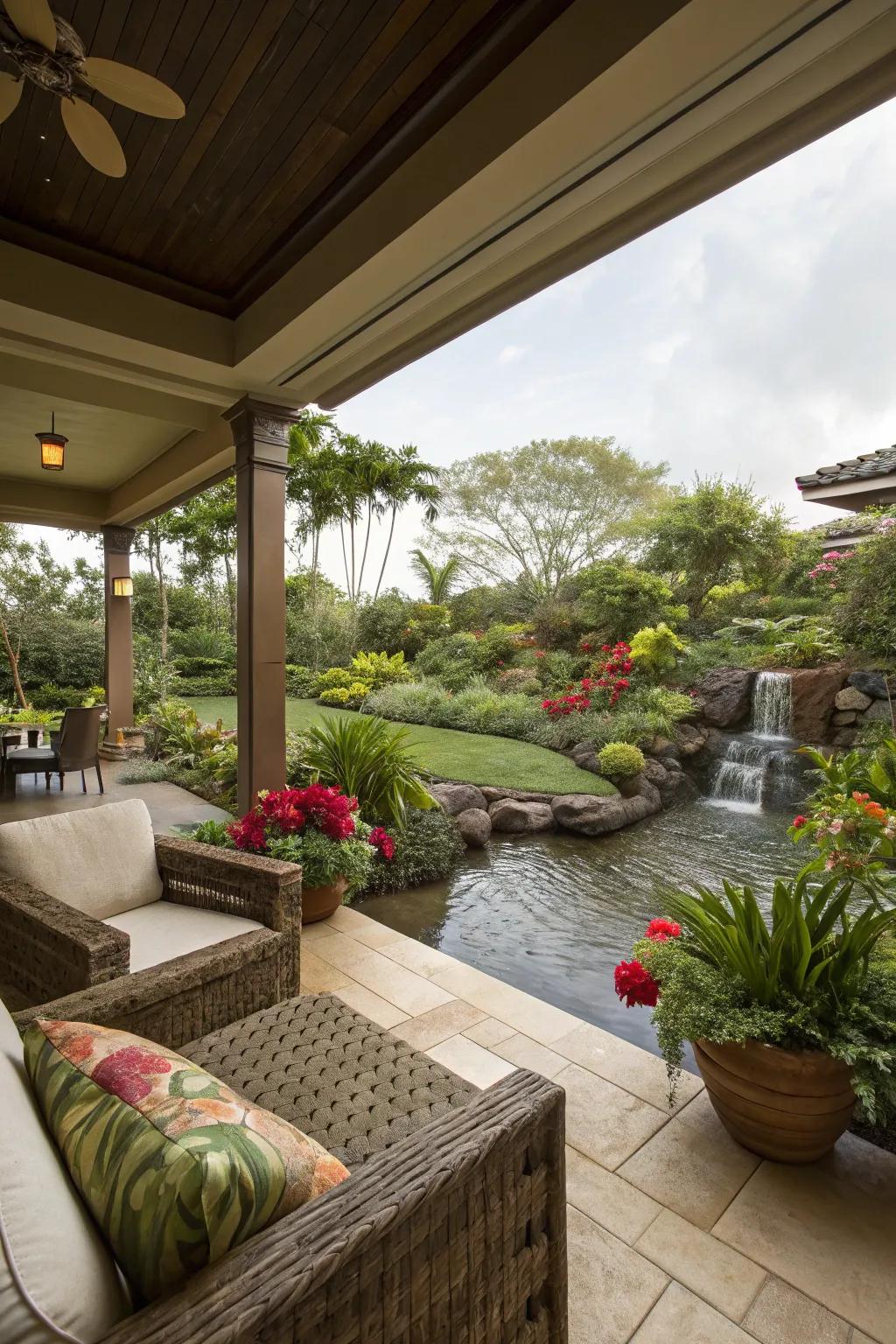 Capture stunning views with a strategically designed lanai.