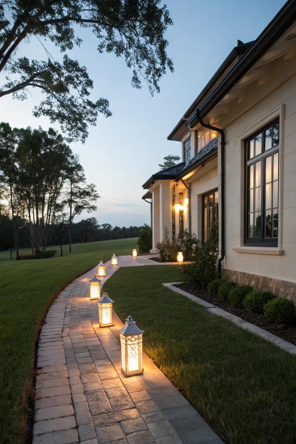Exterior illumination, enhancing the visual appeal and security of your dwelling.