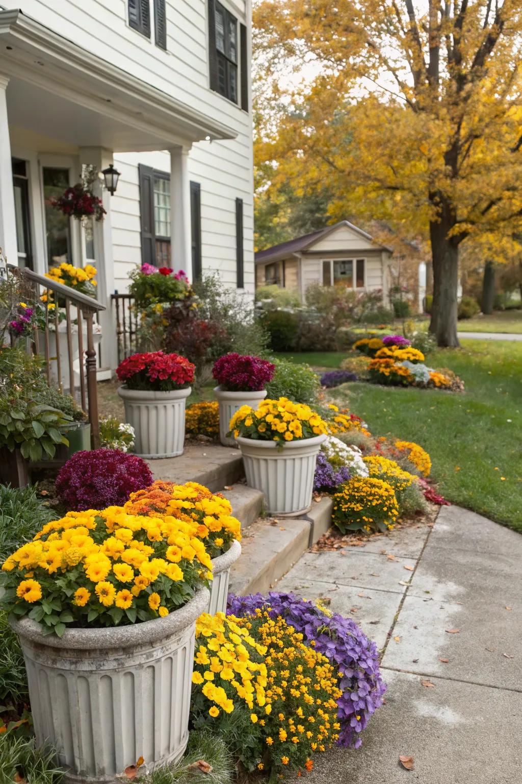 Seasonal displays keep the garden fresh and dynamic.