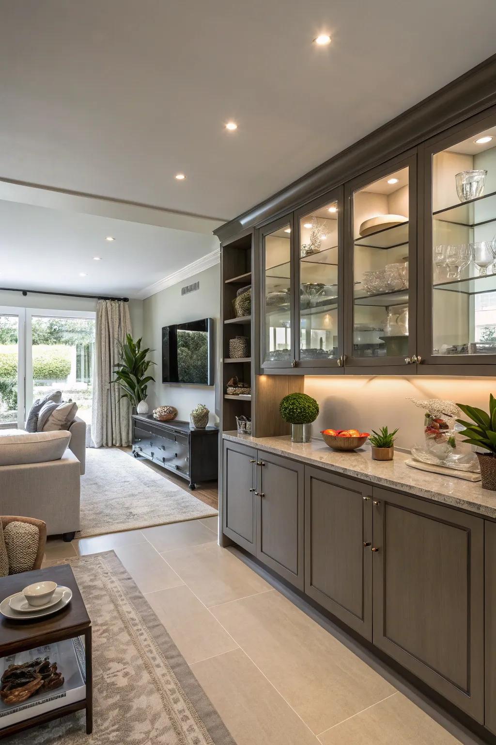 Good storage helps keep everything neat and tidy.