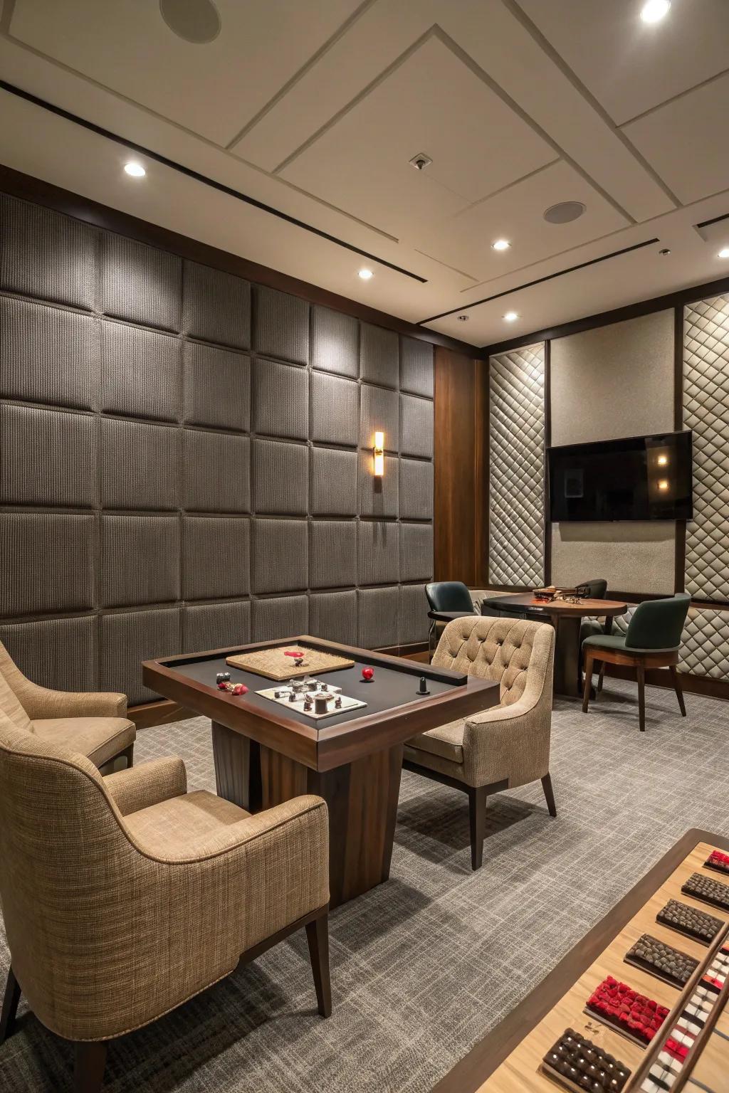 Soundproofing ensures your game room remains a peaceful retreat.