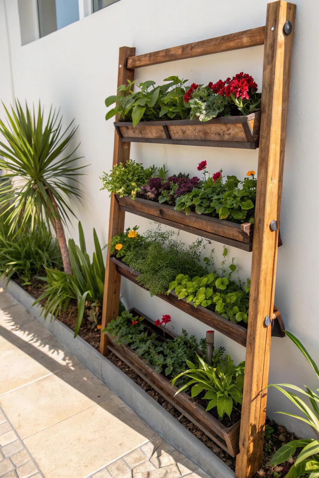 Elevate your green space with handcrafted freestanding gutter frames – perfect for adaptable living.
