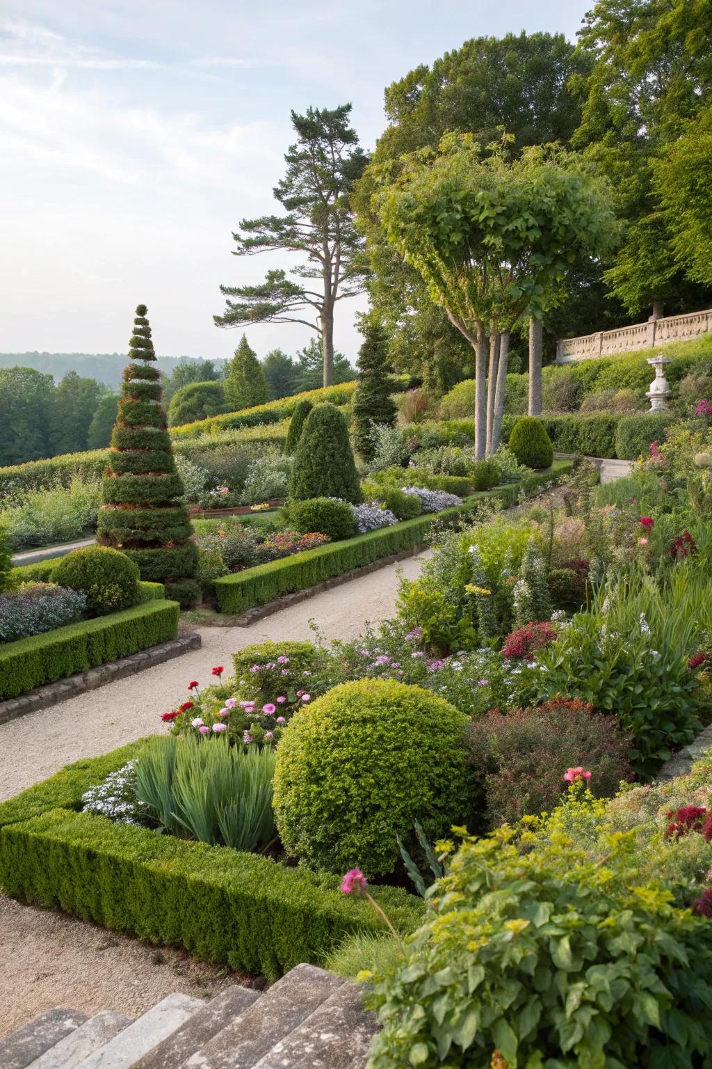 Layered planting adds depth to your landscape.