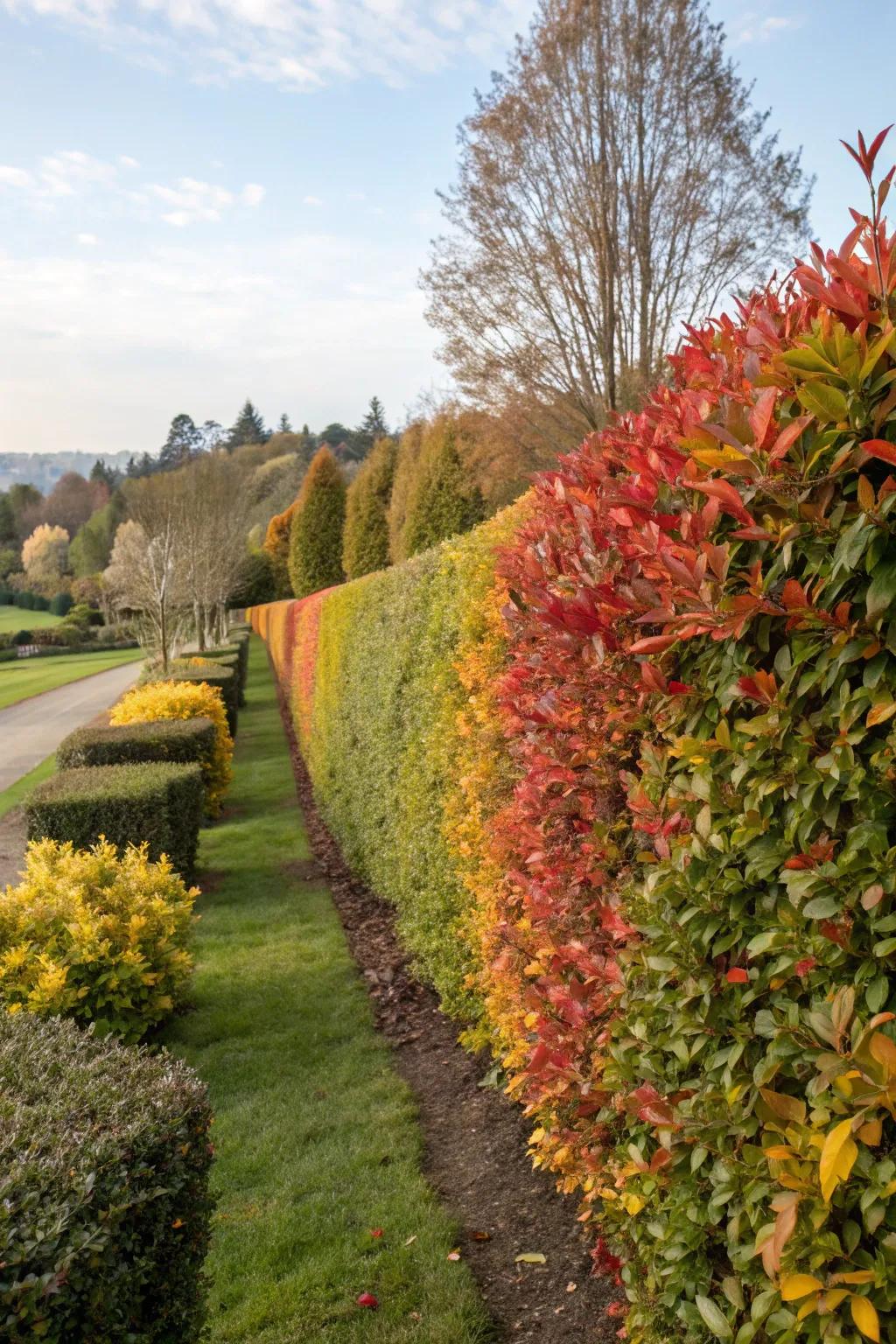 Seasonal interest hedges add dynamic beauty