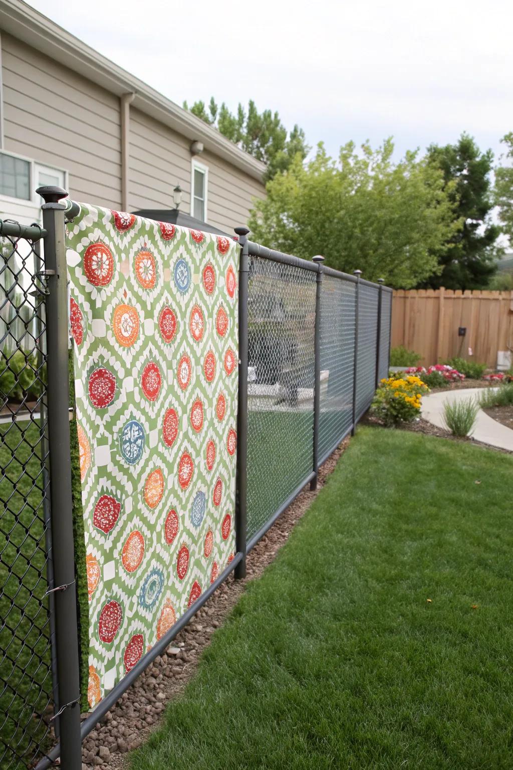 Fabric screens add a personal and stylish touch.