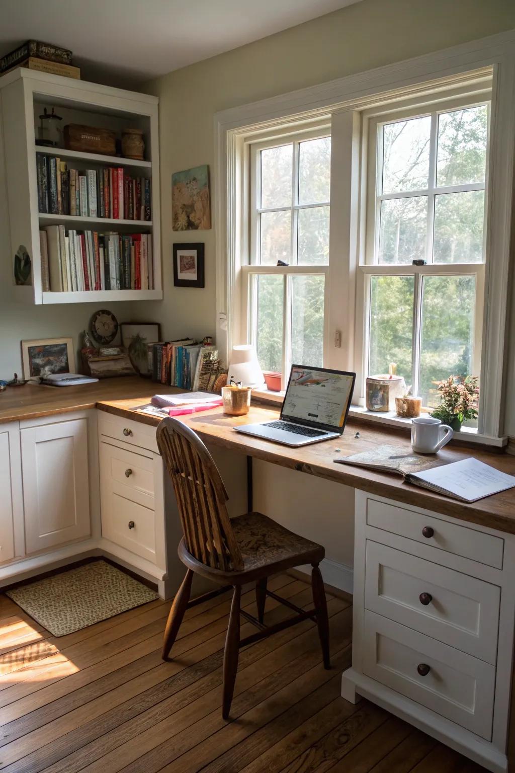 Natural light elevates your workspace and boosts your productivity.