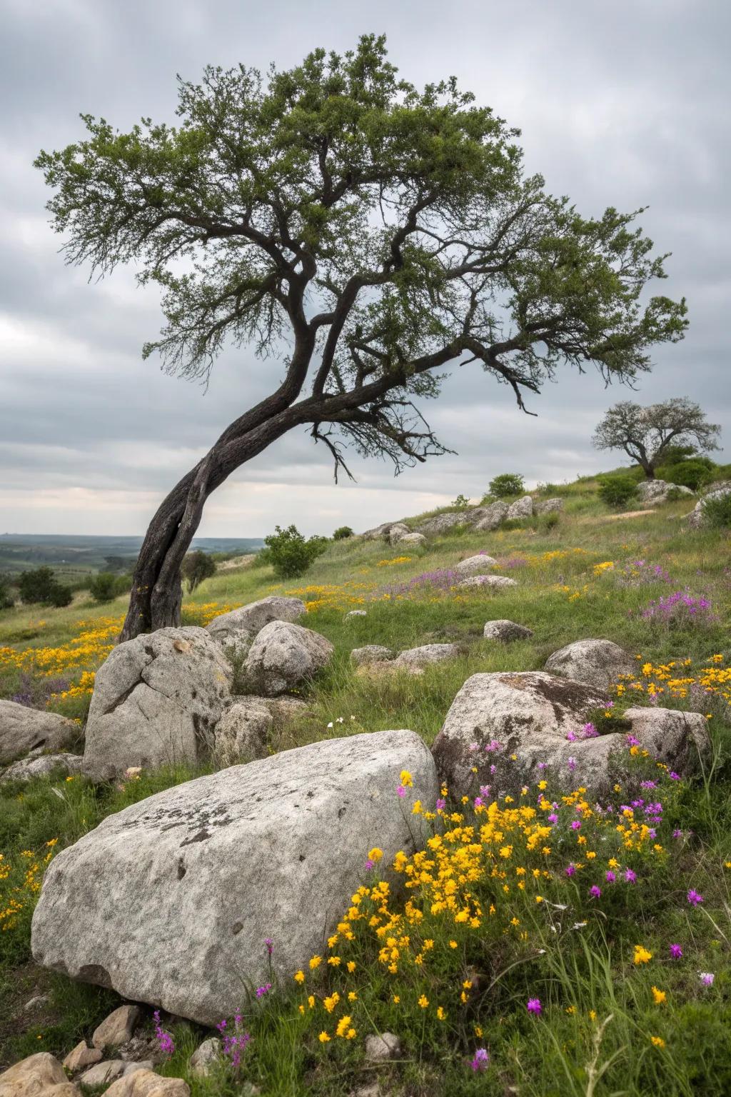 Embrace unpretentiousness with native landscaping components.