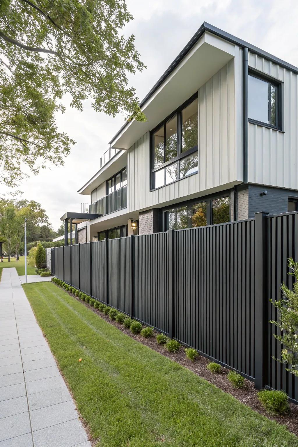 Vertical panels add elevation and sophistication