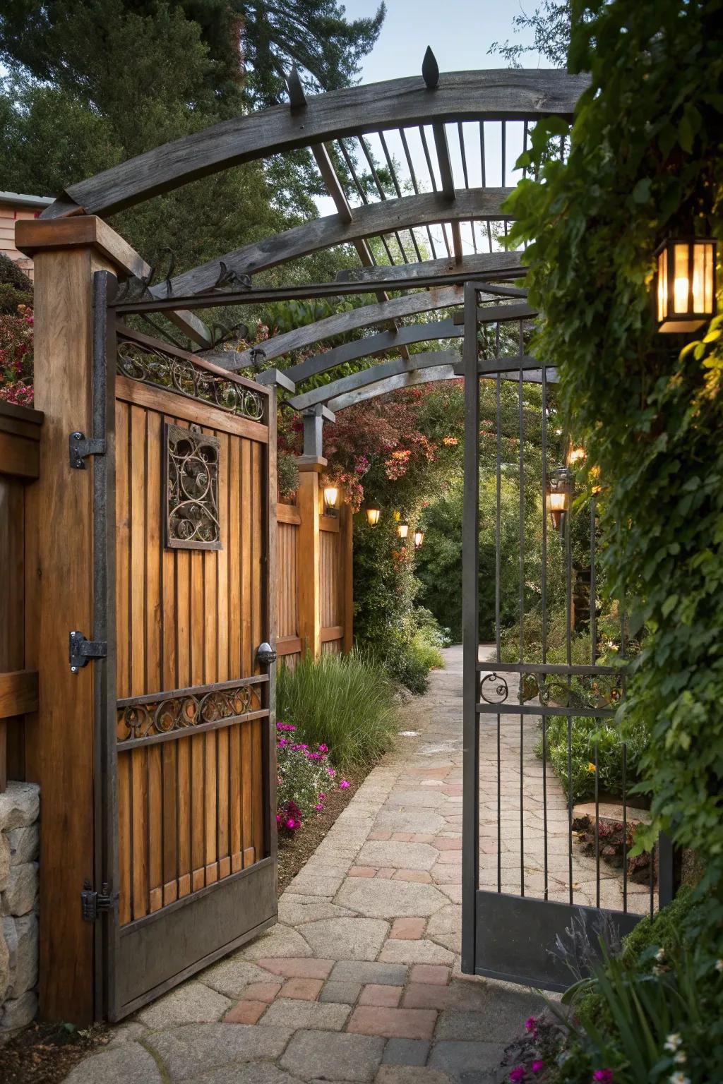 The fusion of metal and timber engenders a welcoming and inviting aesthetic.