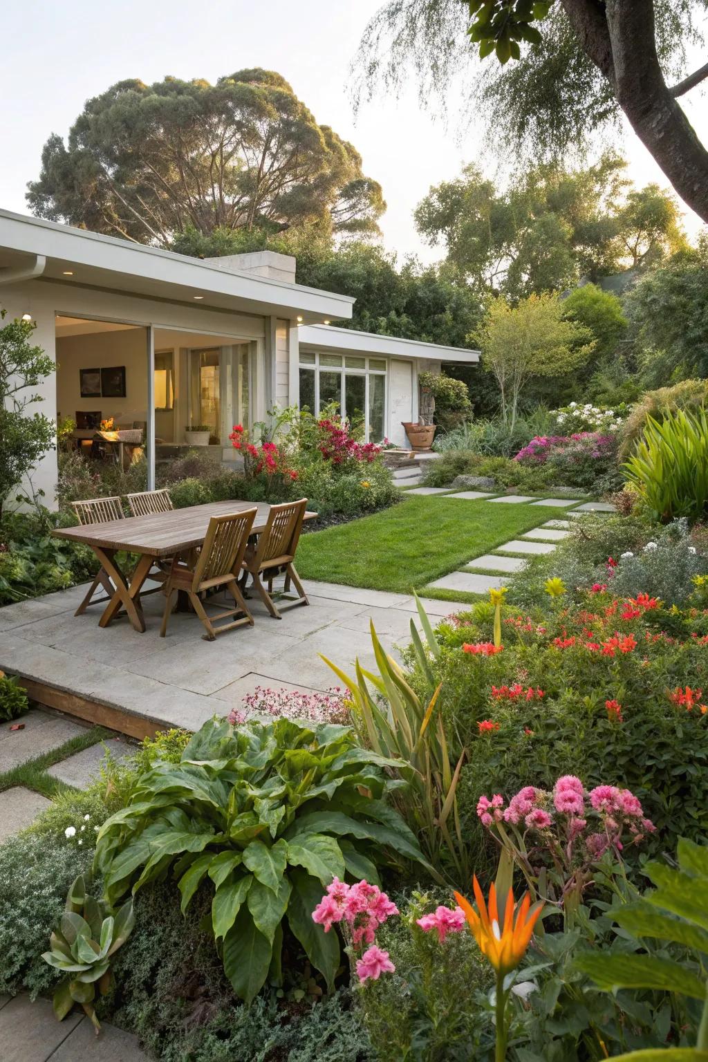 Lush greenery brings life and color to outdoor spaces.