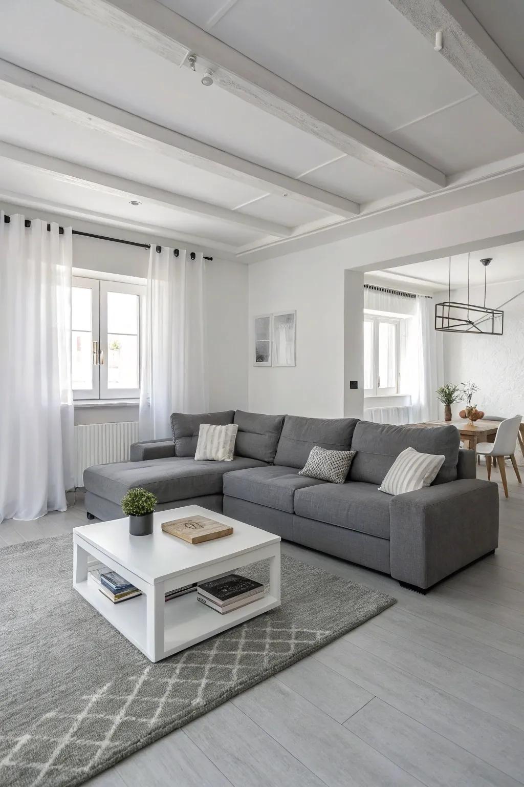 Open designs optimize space.