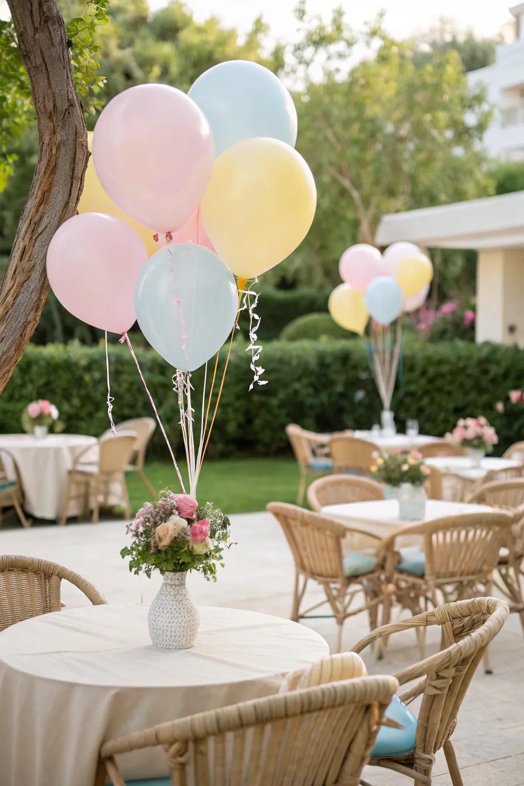 Soft-hued globes contribute a spirited yet elegant nuance to every event.
