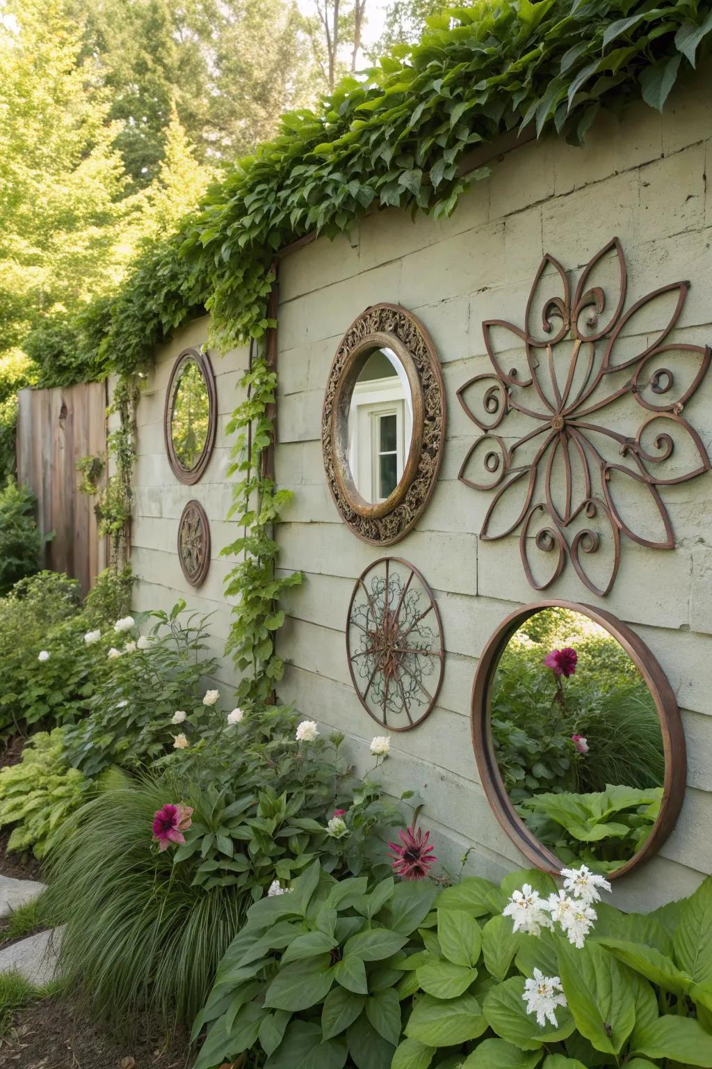 Artistic embellishments transform walls into alluring core features.