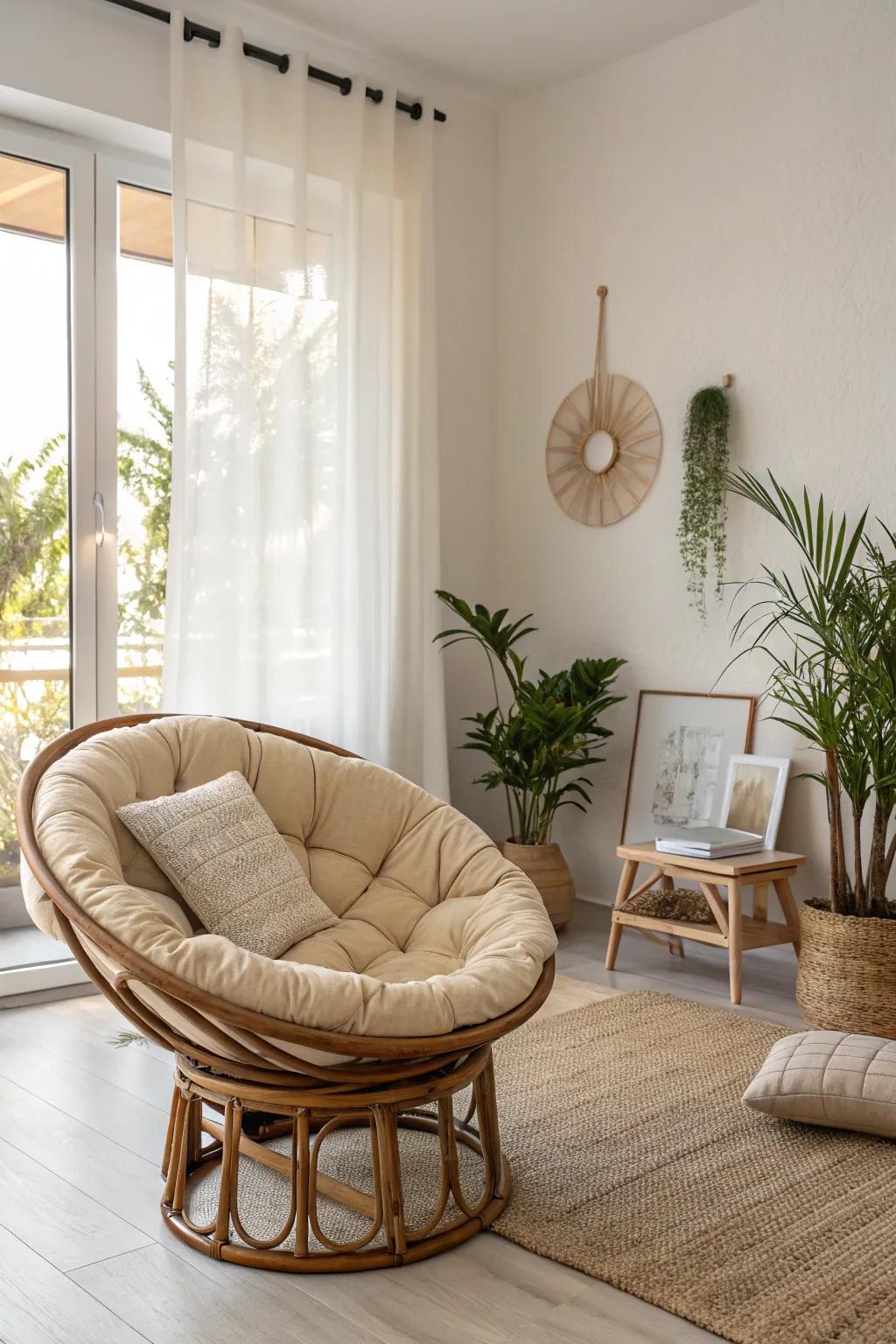 Neutral tones for a versatile and serene living space.