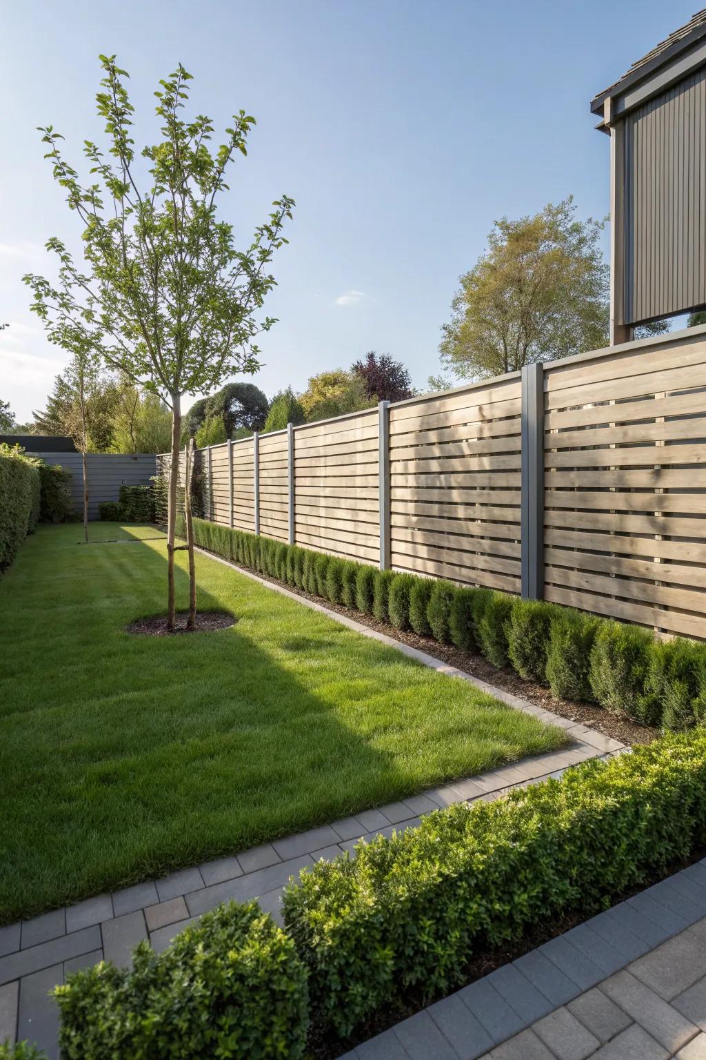 Contemporary designs offer stylish privacy solutions.