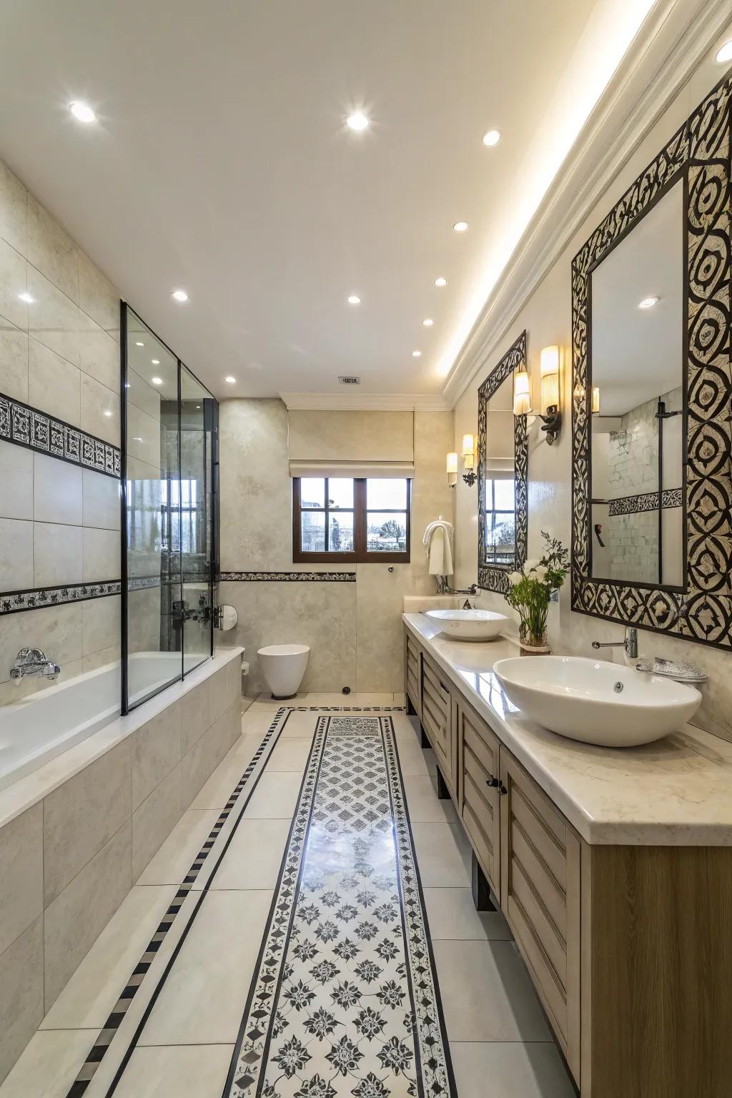 A glam bathroom makeover that’s as useful as it is beautiful.