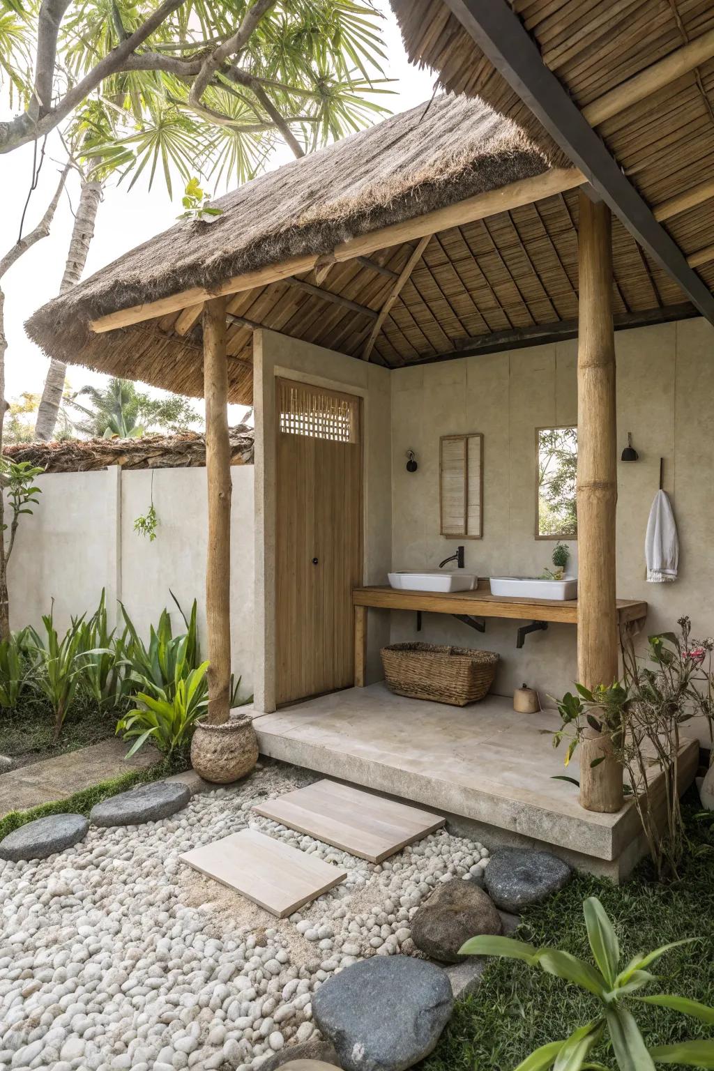 Minimalist style highlights the original beauty of this countryside space.