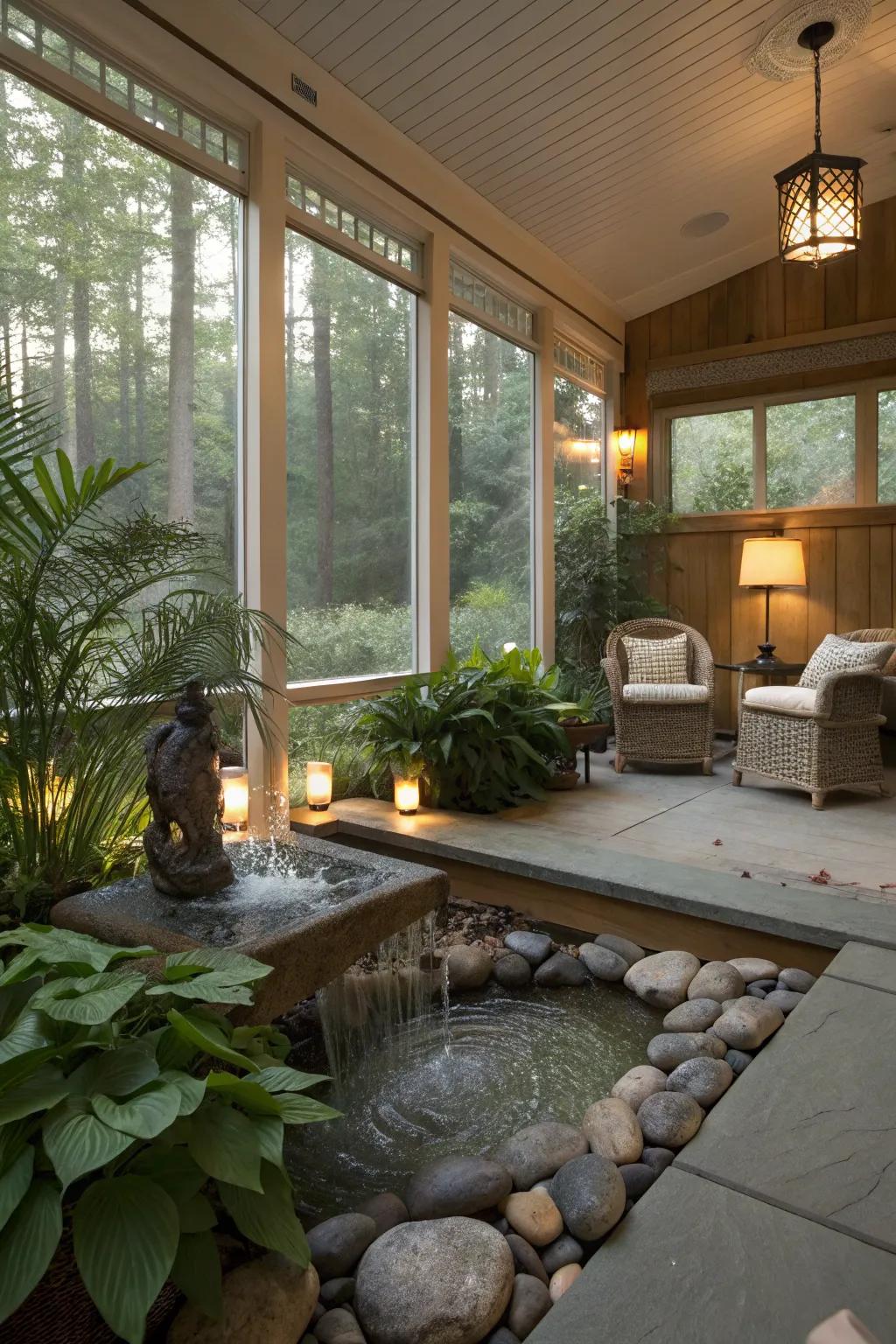 A peaceful Zen retreat tailored for relaxation and mindfulness.