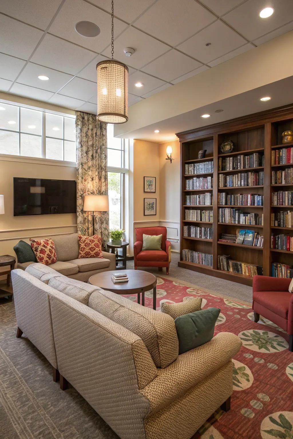 Demarcate zones for an array of activities in your multi-functional area.