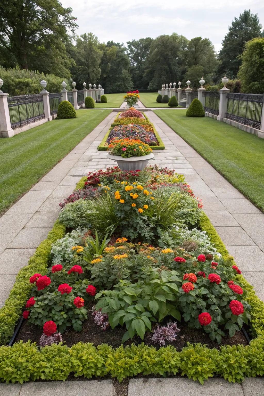 Equilibrium and symmetry cultivate a harmonious garden.