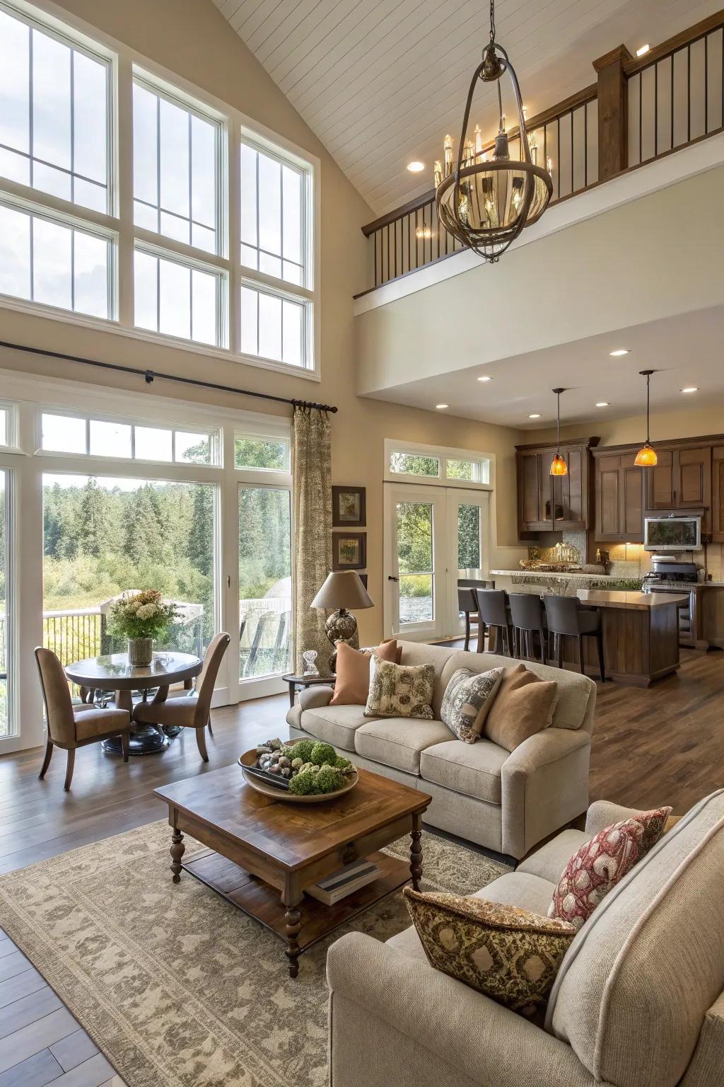 Enhance spaciousness with an open floor plan in your Sims 4 living room.