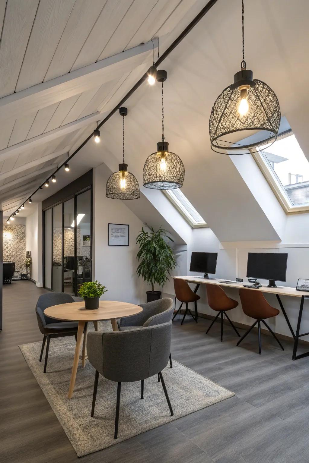 Using strategic lighting to improve the ambiance of the office