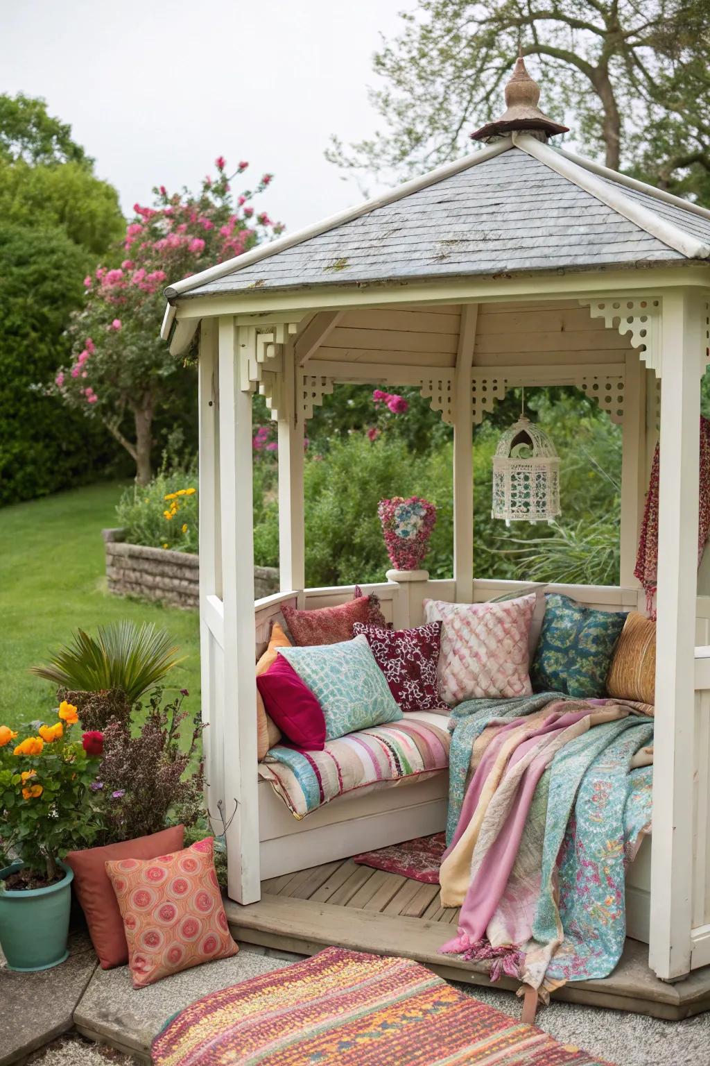 Introduce a hint of color through ornamental accents.