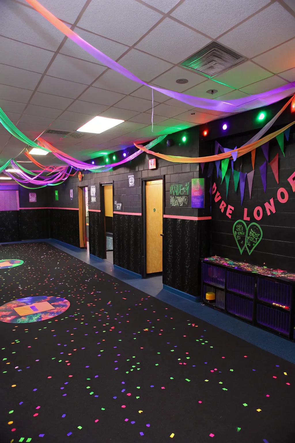 Illuminate the night with a thrilling luminous dance celebration.