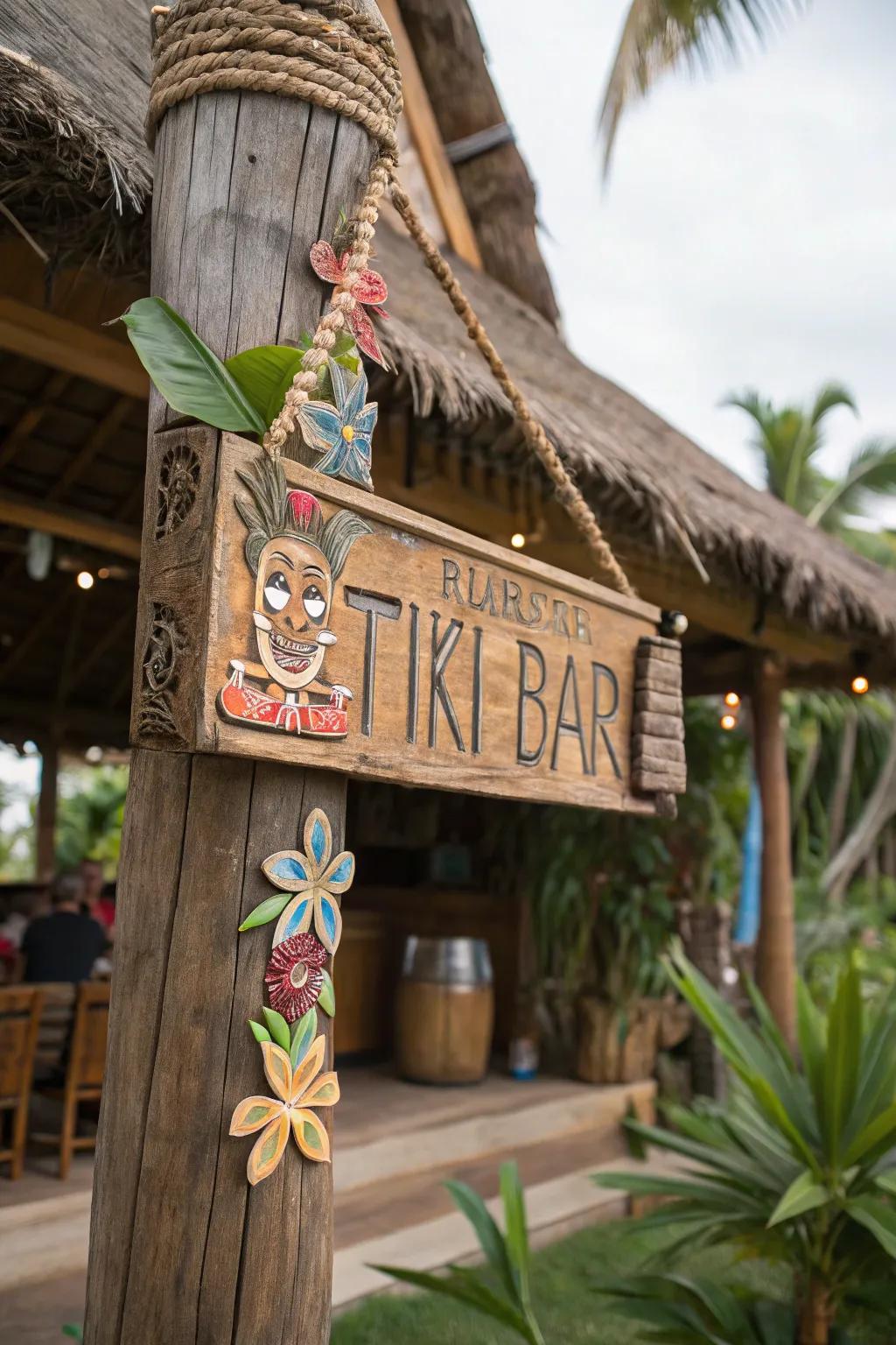 Custom details ensure your tiki bar is genuinely distinct.