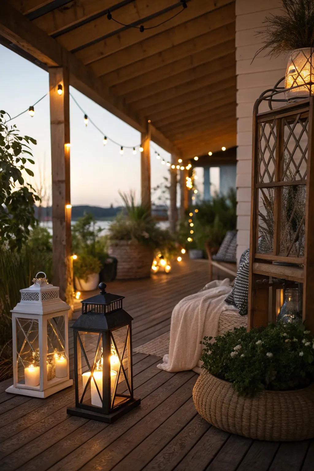 Bring warmth and magic with thoughtfully placed lighting.