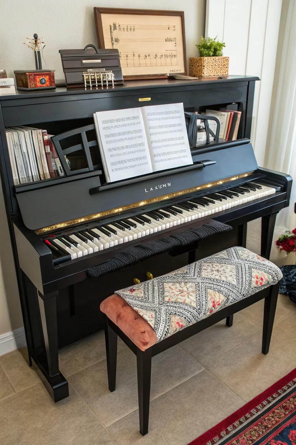 Keep your music essentials organized and stylishly stored.