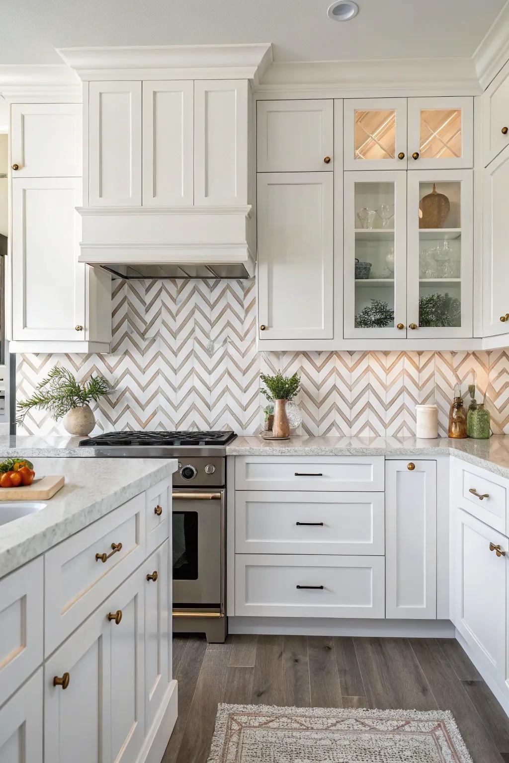 Diagonal arrangements contribute dynamic motion.