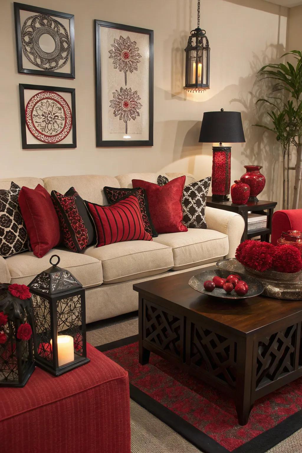 Accessories that enhance the theme.