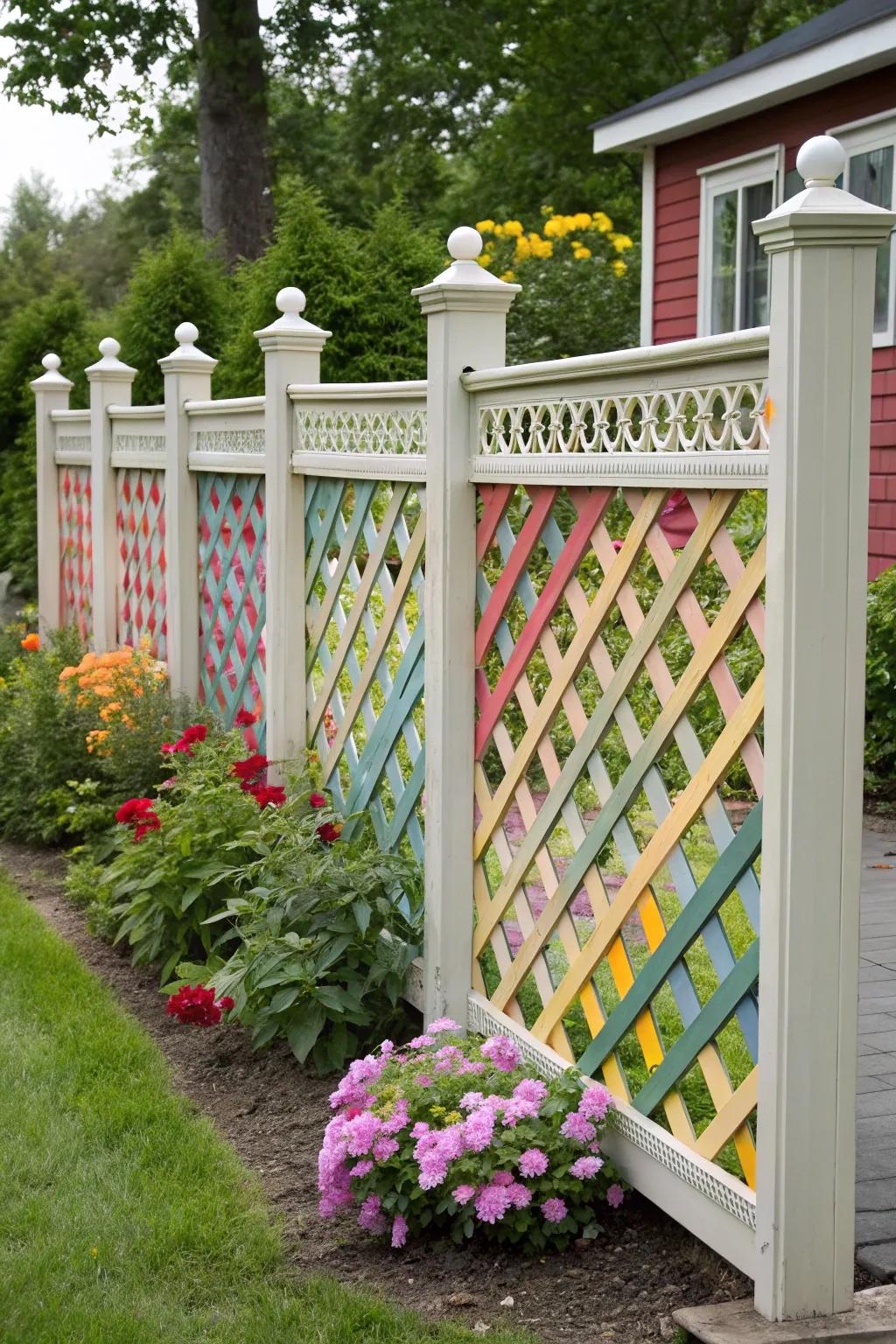 A lattice brings elegance and functionality.