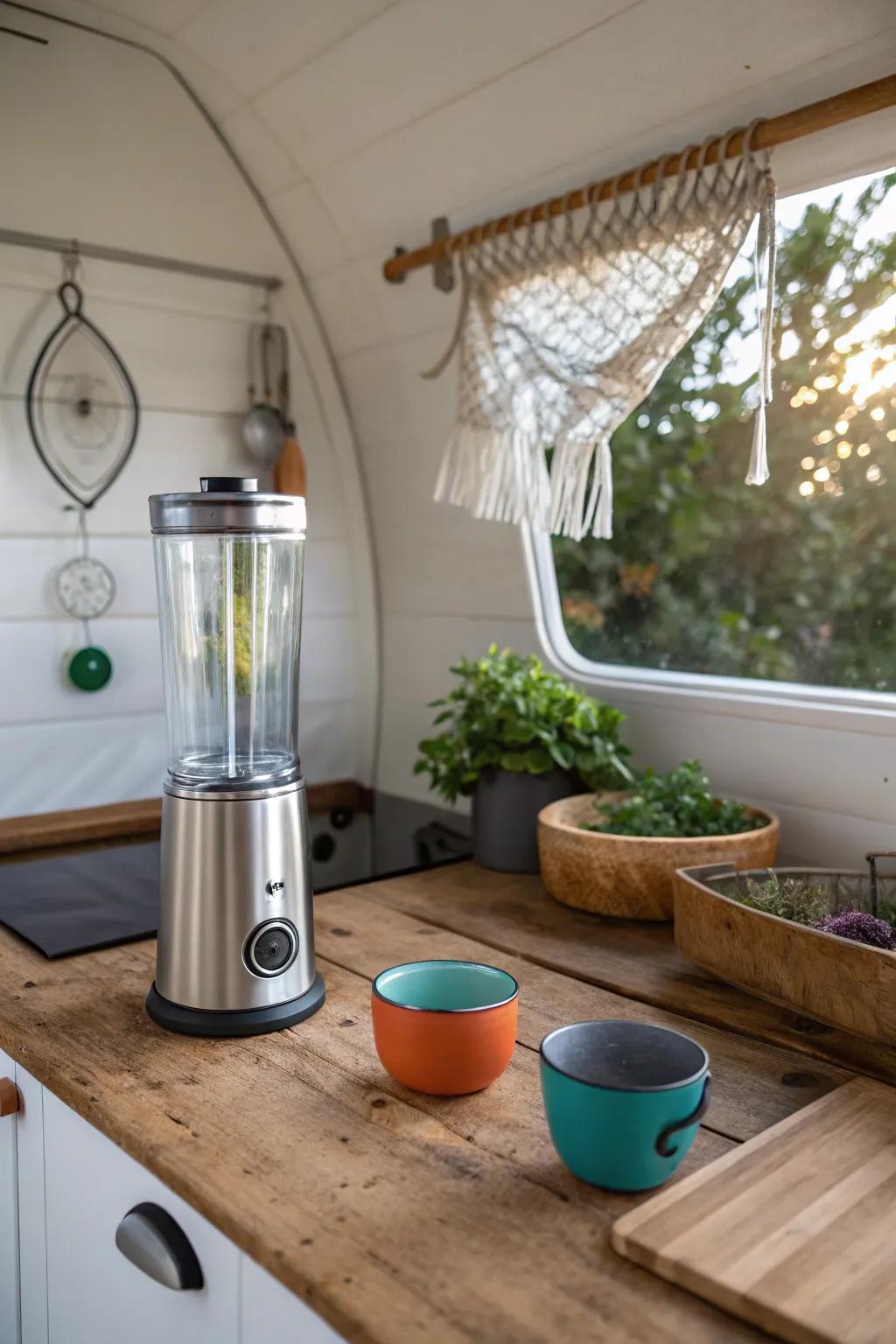 Blend sustainability and style with solar-powered kitchen essentials!