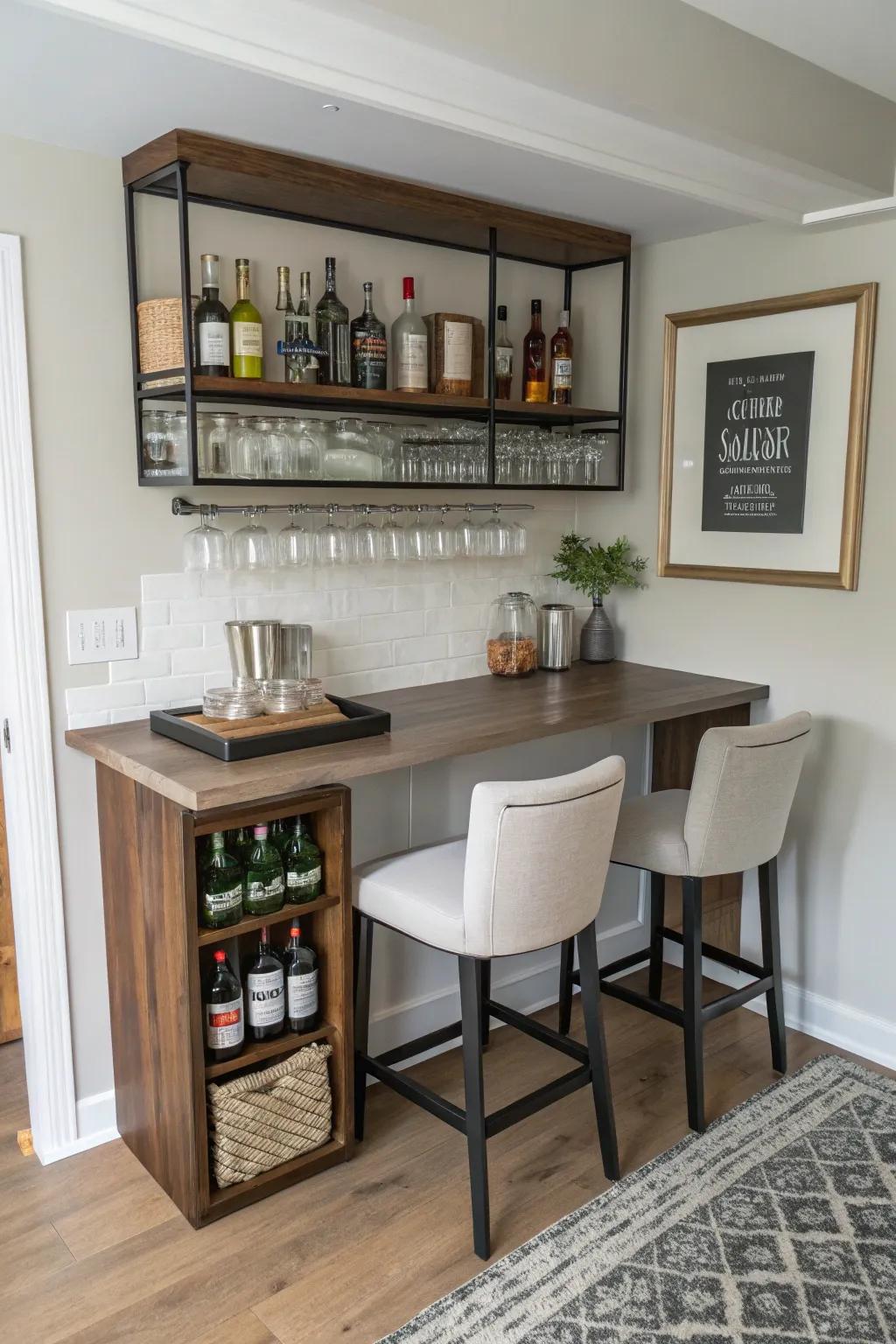 Compact arrangements make the most of limited space.